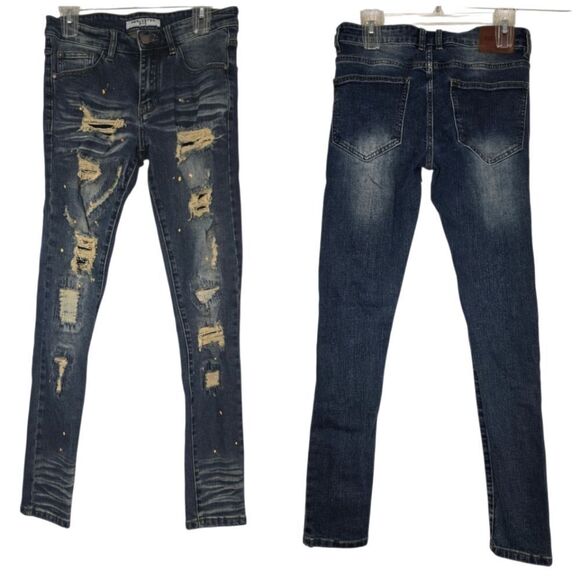 Men's Reelistik NYC Distressed Skinny Jeans Sz 29 - Picture 1 of 11